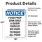 Signmission Food Prep Sink Only A Basin Should, 18 in W x Rectangle, Vinyl Decal OS-2PACK-NS-D-1824-V-12834 - alternate 3